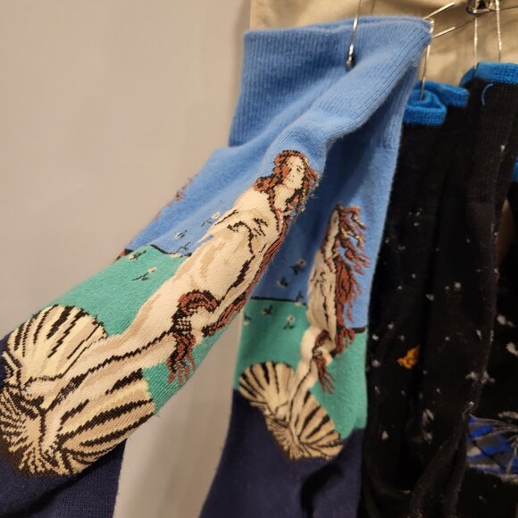 8 pairs of Men's  Socks Whimsical Colourful Colorful Socks - Picture 2 of 7